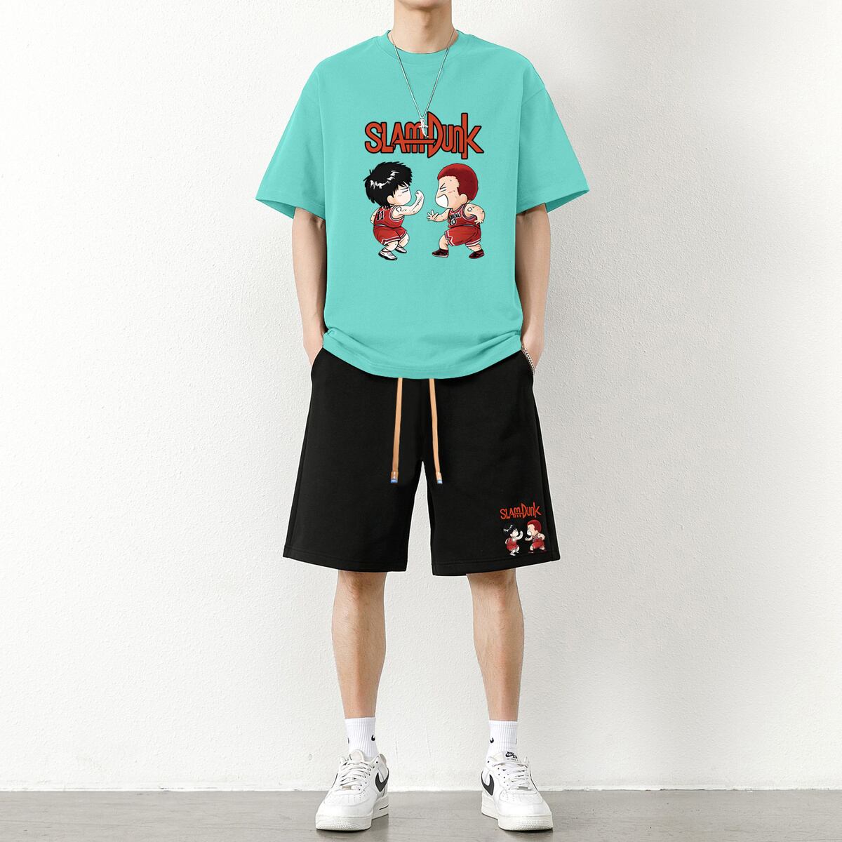 今季マストバイ ファッション男女兼用 超人気 半袖Ｔシャツⅹパンツセット全6色F-6695