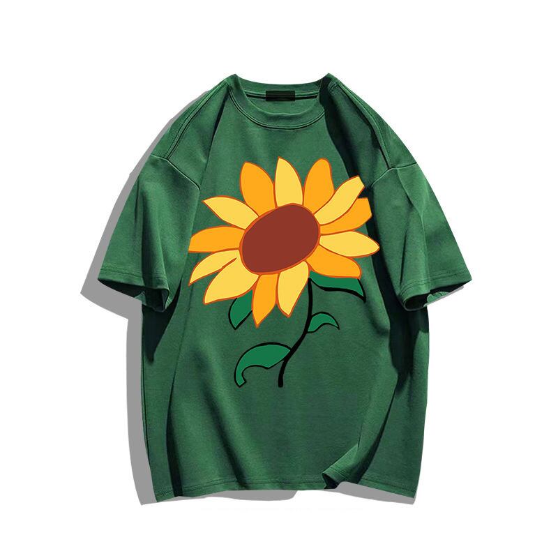 男女兼用 シンプル 上質 プリント Tシャツ F-13303