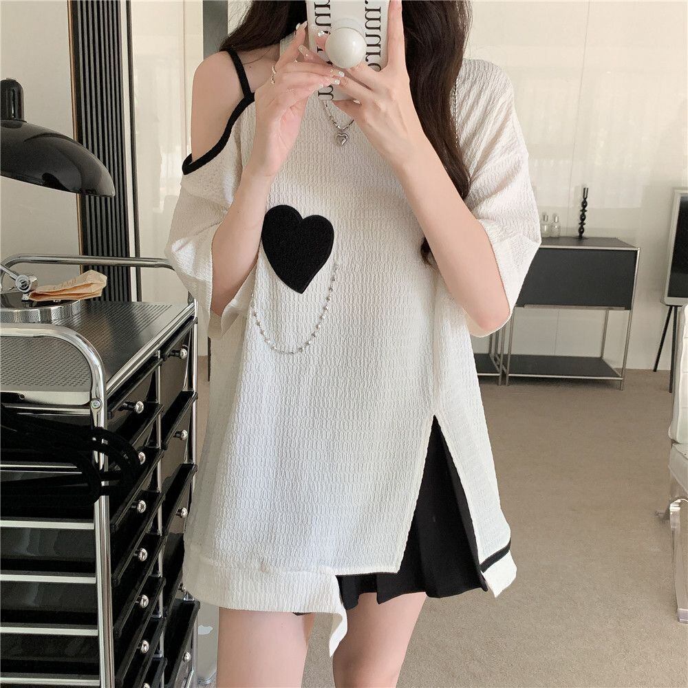 超人気商品 オフショルダー ファッション Tシャツ ＜F-8667＞