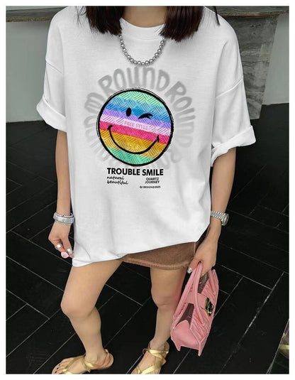 超人気商品 ラウンドネック シンプル 半袖 Tシャツ ＜F-8649＞