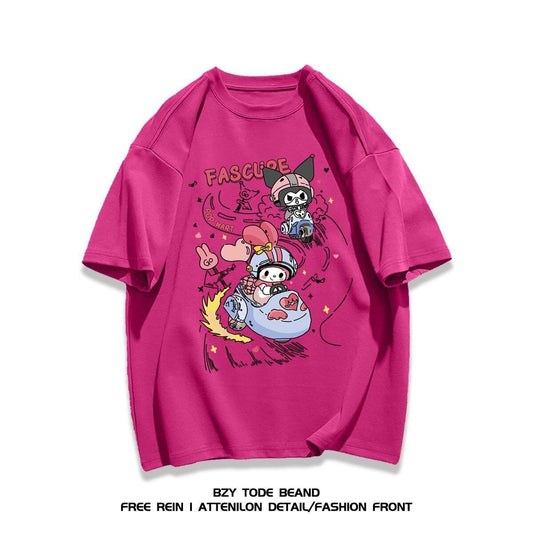 男女兼用 ファッション 快適 半袖 Tシャツ F-13317