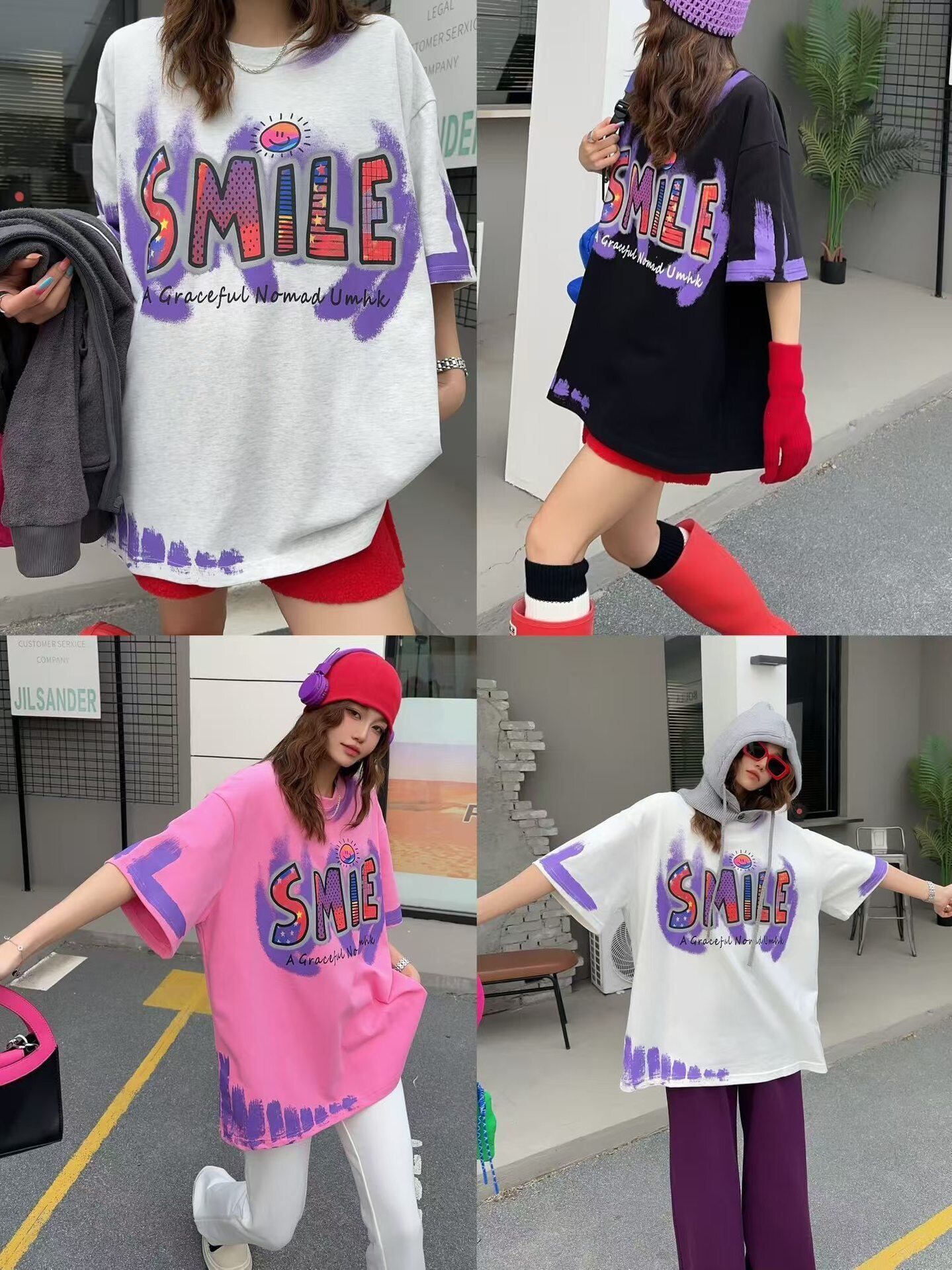 おすすめ 好感度UP 美人度アップ カジュアル 全4色 半袖 Tシャツ ＜F-11234＞
