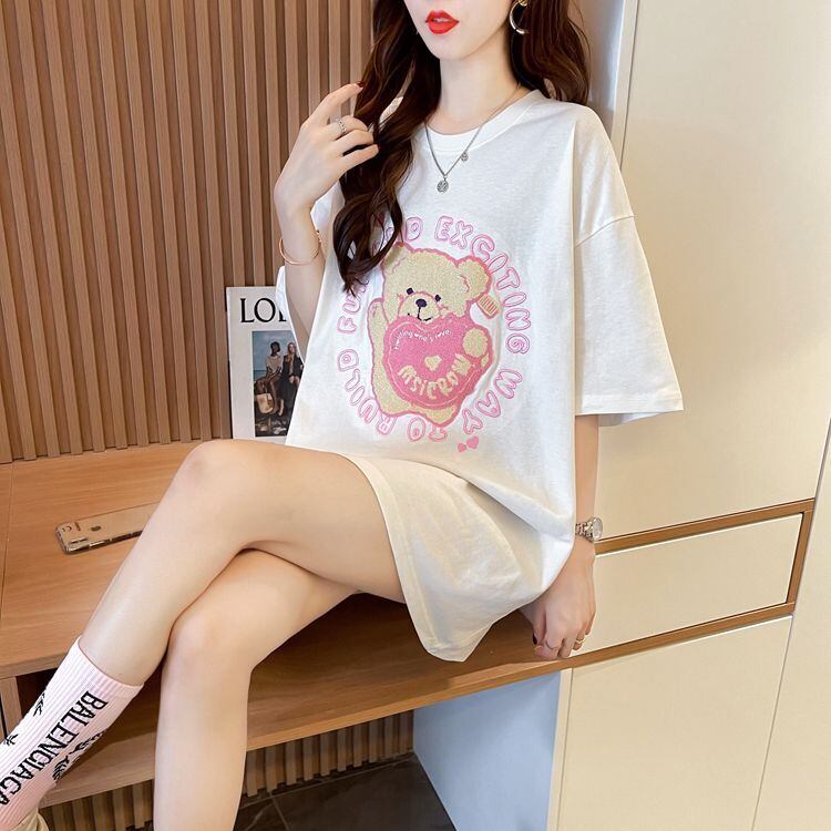 美人度アップ 好感度UP 海外トレンド カジュアル 全3色 半袖 Tシャツ ＜F-11641＞