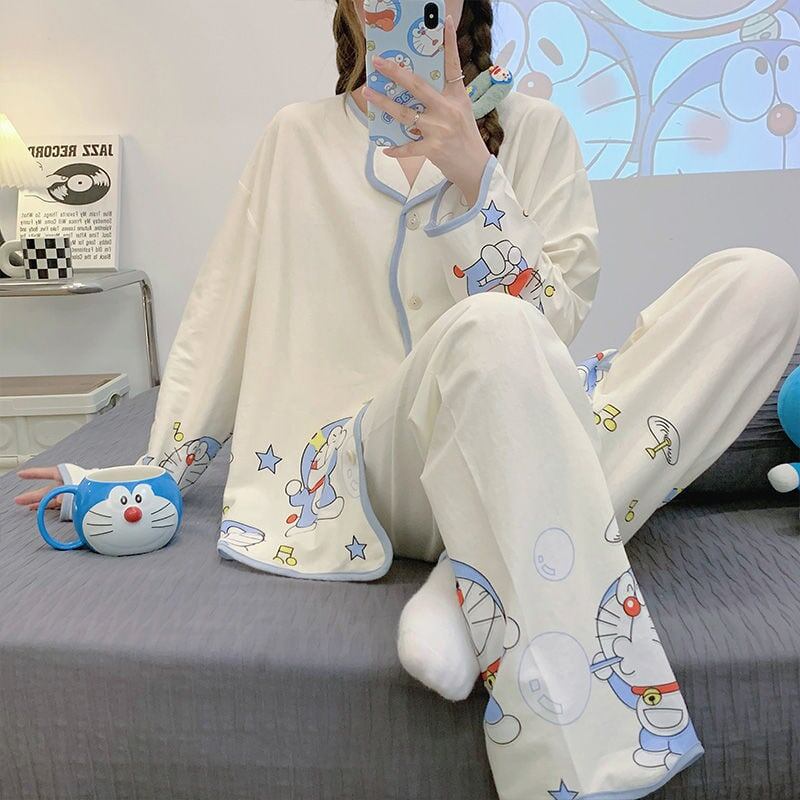 トップス+パンツセット パジャマ 組み合わせやすい F-6018
