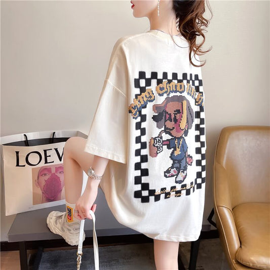 ゆったり感アップ   オシャレ度満点 Tシャツ カットソー＜F-3478＞