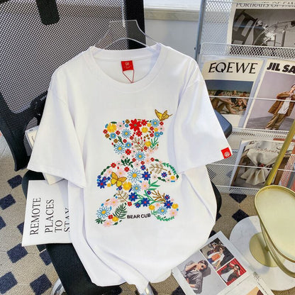 上質 絶対流行 早い者勝ち 早い者勝ち カジュアル 男女兼用 2色選択 Tシャツ<F-11131>