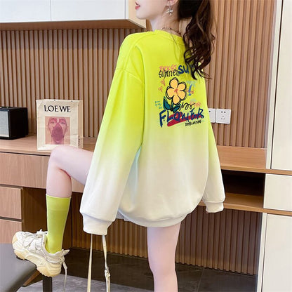 売り切れ必至 着心地良い 大人可愛い グラデーション カジュアル 5色選択 パーカーF-9336