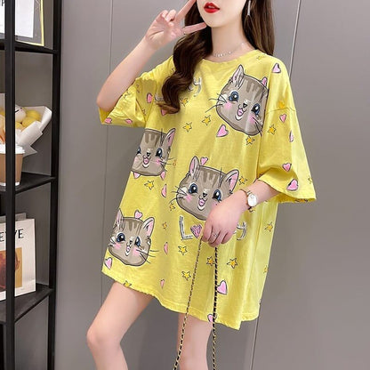 オシャレ度満点   一目惚れ Tシャツ カットソー＜F-3482＞