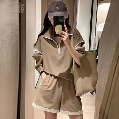 主役級 ファッション 今季マストバイ 個性派 半袖Ｔシャツⅹパンツセット<F-6533>