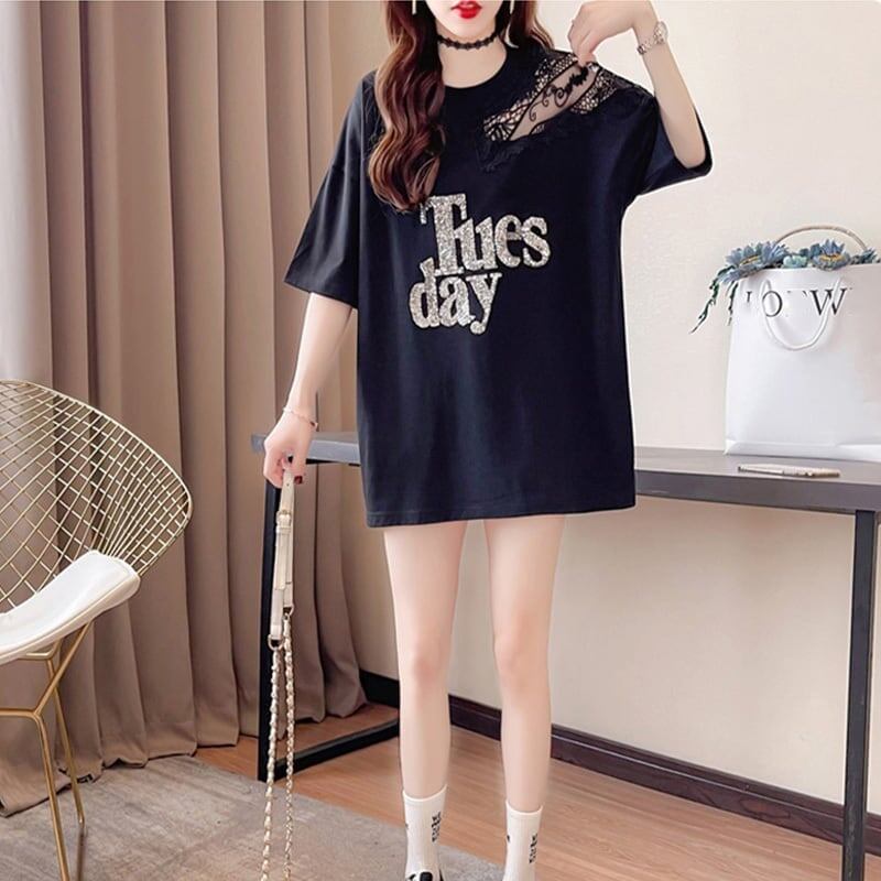 清純甘くて女子力UP   一目惚れ Tシャツ カットソー＜F-2950＞