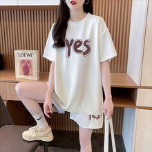 主役級 カジュアル シンプル 半袖Ｔシャツⅹパンツセット全2色<F-11662>