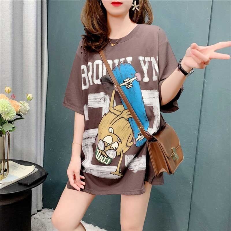 デザイン感   チャーミング Tシャツ カットソー＜F-3164＞