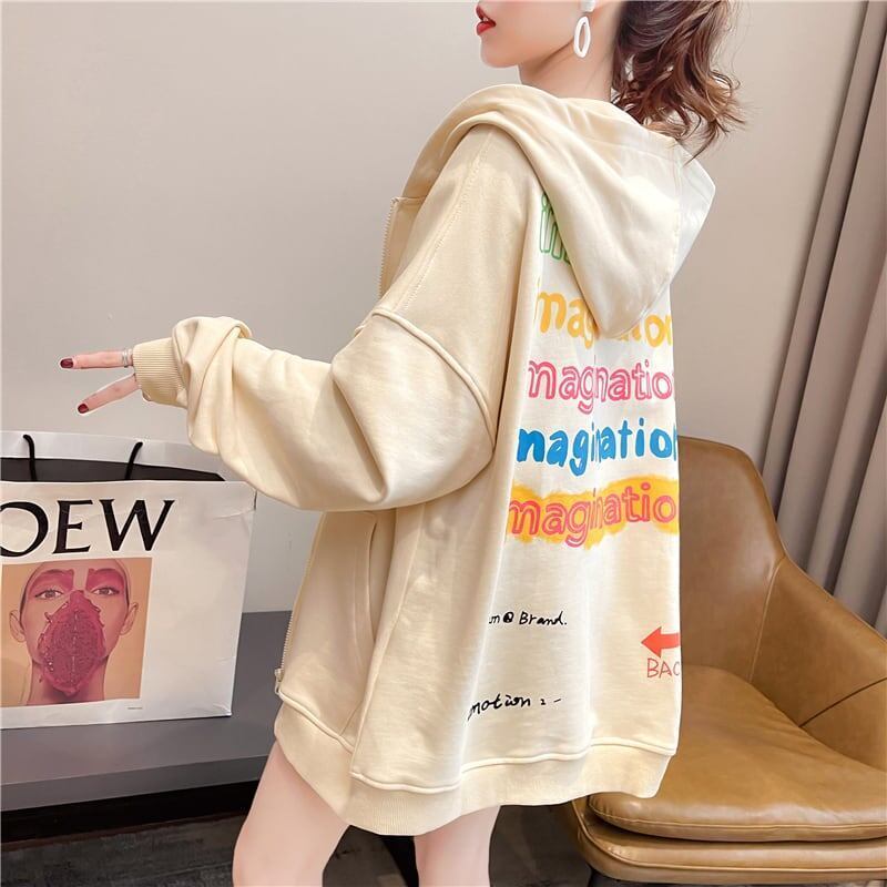 ルーズ   着せ スウェット パーカー トップス＜F-2149＞