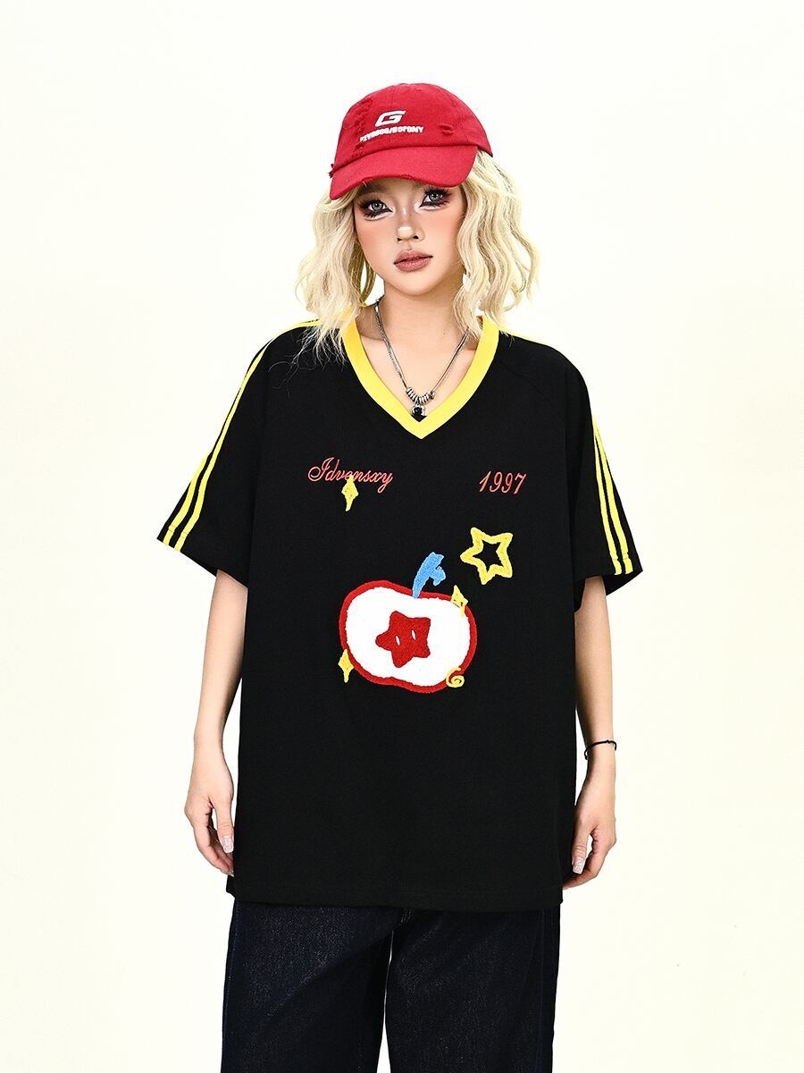 売り切れ必至 早い者勝ち 絶対流行 カジュアル 2色選択 Tシャツ<F-11545>