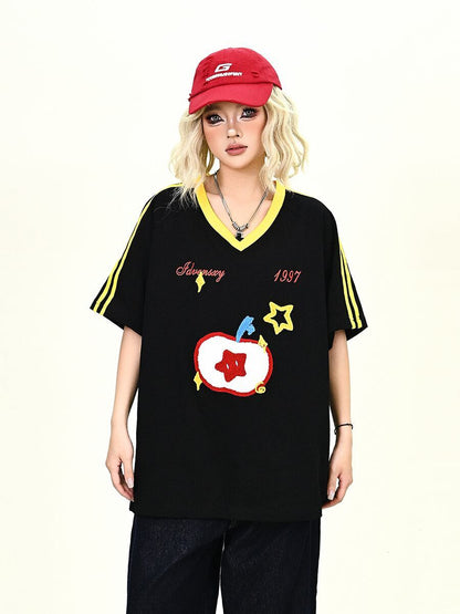 売り切れ必至 早い者勝ち 絶対流行 カジュアル 2色選択 Tシャツ<F-11545>