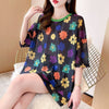大人可愛い 半袖 紫外線対策 ラウンドネック ルーズ Tシャツ ＜F-8642＞
