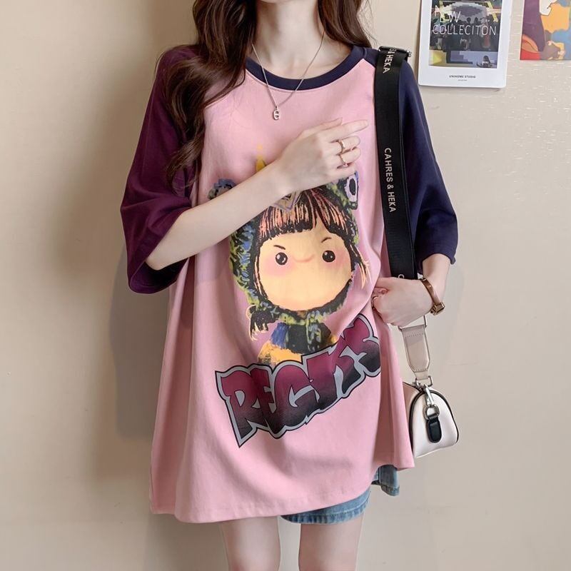 売れ筋 絶対流行 早い者勝ち 早い者勝ち カジュアル 2色選択 Tシャツ<F-11142>