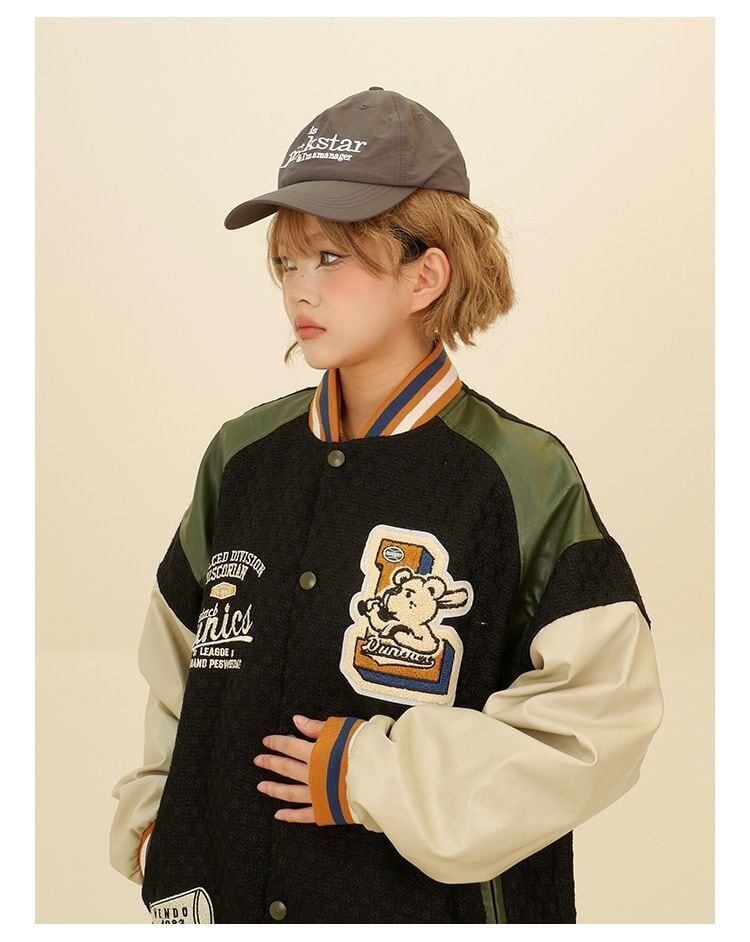 大活躍 切り替え ユニセックス スタジャン 全2色コート＜F-4832＞