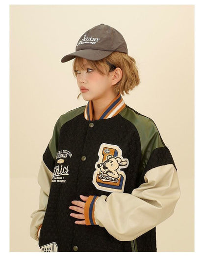 大活躍 切り替え ユニセックス スタジャン 全2色コート＜F-4832＞