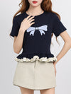 売れ筋 大好評 エレガント 好感度UP カジュアル Tシャツ＜F-12081＞