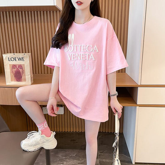 絶対欲しい 早い者勝ち 絶対流行 カジュアル 2色選択 Tシャツ<F-11707>