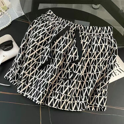 好感度UP ラウンドネック 上質 半袖Ｔシャツ ショートパンツ セットアップ <F-8709>