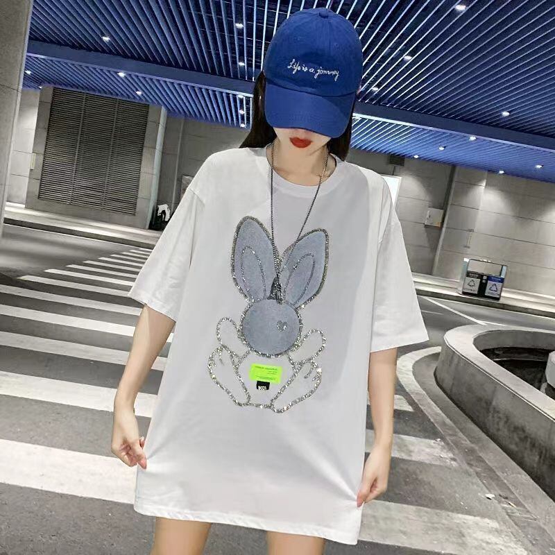 着回し力抜群 ホットダイヤモンド 新作 全2色 半袖Tシャツ カットソー ＜F-8703＞