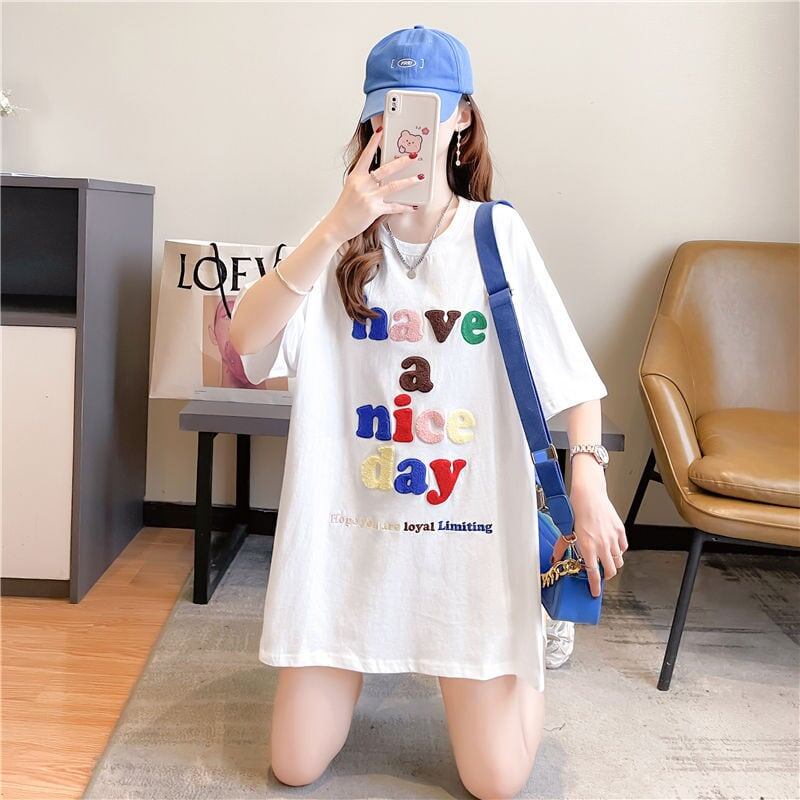 【半額！期間限定！！】今季マストバイ カジュアル 定番シンプル ファッション プリント 半袖Tシャツ<F-8518>