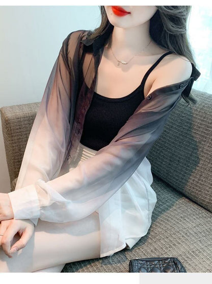 美人度アップ   オシャレ度満点 日焼け対策 シャツ ブルゾン＜F-8048＞