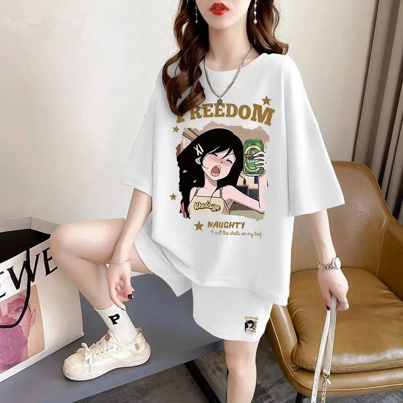 超人気 真夏も快適 話題沸騰中 カジュアル 全4色 半袖 Tシャツ ショートパンツ セットアップ ＜F-9129＞