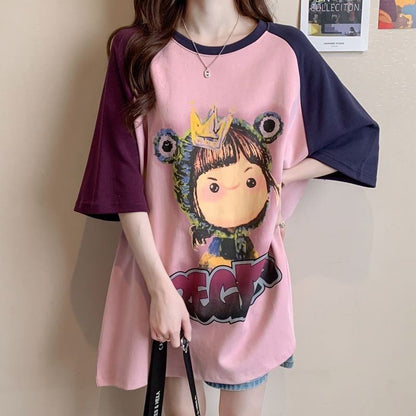 売れ筋 絶対流行 早い者勝ち 早い者勝ち カジュアル 2色選択 Tシャツ<F-11142>