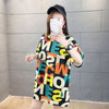 売り切れ必至 カラーマッチング 個性派 プリント全2色 半袖Tシャツ カットソー ＜F-8556＞