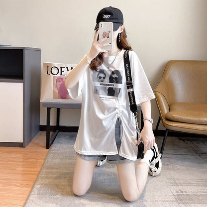 合わせやすい   チャーミング Tシャツ カットソー＜F-3651＞