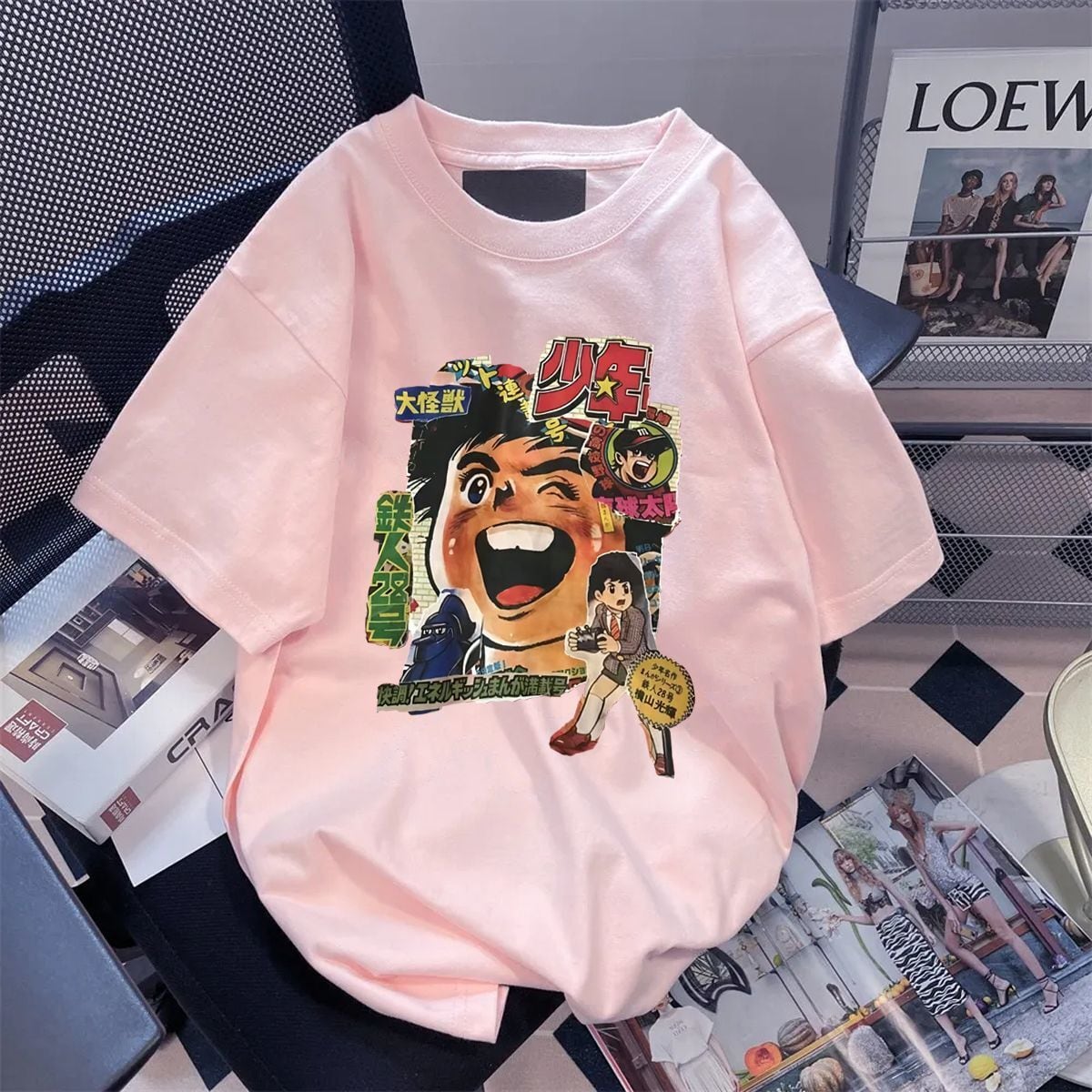 男女兼用 大人気 プリント ファッション 半袖 Tシャツ F-13276