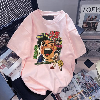 男女兼用 大人気 プリント ファッション 半袖 Tシャツ F-13276