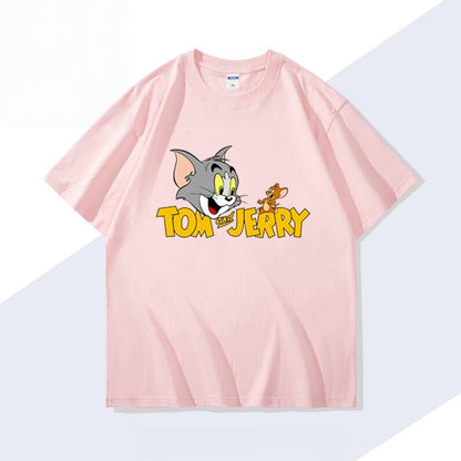 男女兼用 シンプル 着心地良い ゆったり Tシャツ F-13189