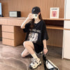 質感のいい 半袖 ラウンドネック Tシャツ ワンピース ＜F-8638＞