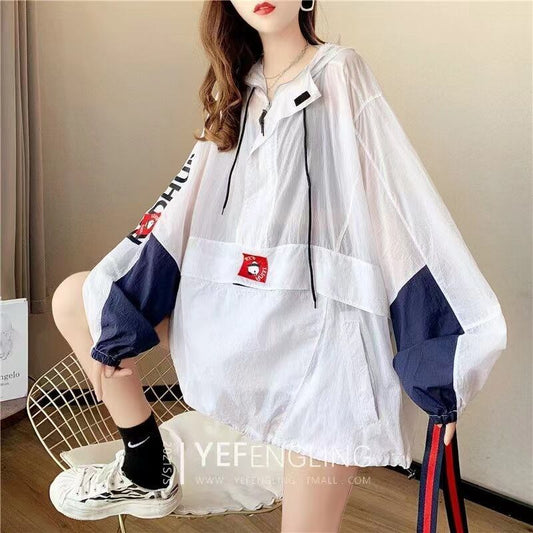 美人度アップ 売り切れ必至 ファッション 超人気 シンプル 透け感 日焼け対策 2色 シャツ ＜F-11465＞