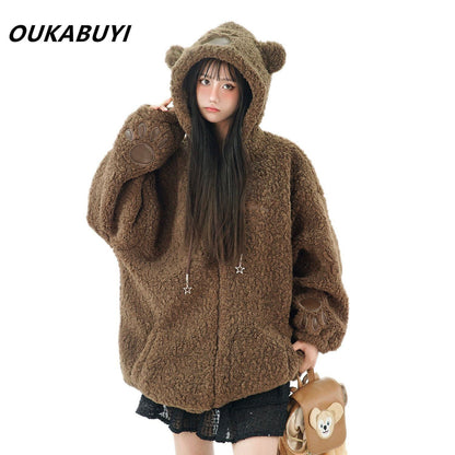 大人可愛い   個性派 暖かい コート<F-5689>