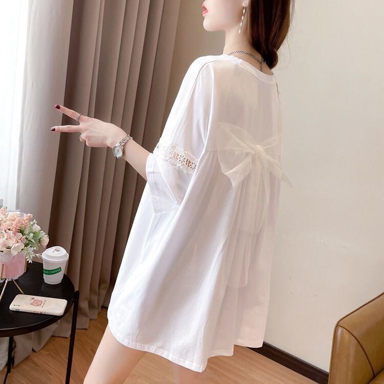 新商品 プリント ファッション ゆったり 全4色 半袖 Tシャツ＜F-11493＞