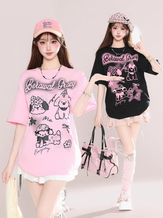 美人度アップ 売れ筋 話題沸騰中 絶対流行 早い者勝ち カジュアル 2色選択 Tシャツ<F-11279>