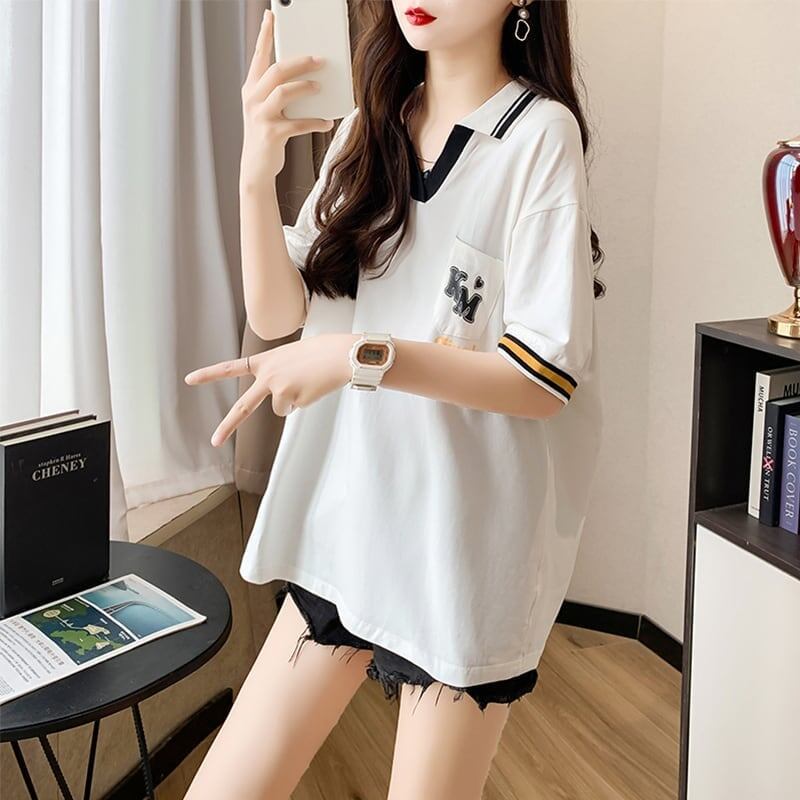 オシャレ度満点   カジュアル Tシャツ カットソー＜F-3593＞