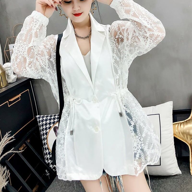 個性的なデザイン   美感いっぱい ブルゾン＜F-3017＞