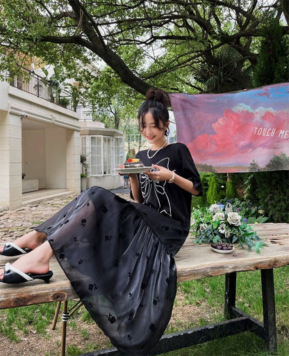 美人度アップ   新作 花柄 半袖 ワンピース＜F-8222＞