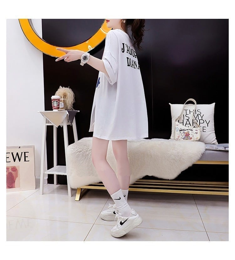 ストリートトレンド韓国風コットン半袖Tシャツ<F-2962>