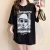 話題沸騰中 レース アバンギャルド 切り替え ホットダイヤモンド 3色選択 半袖Tシャツ＜F-8547＞
