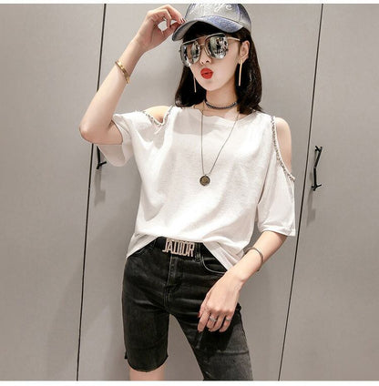 絶対欲しい 好感度UP 海外トレンド カジュアル 全3色 半袖 Tシャツ ＜F-11939＞