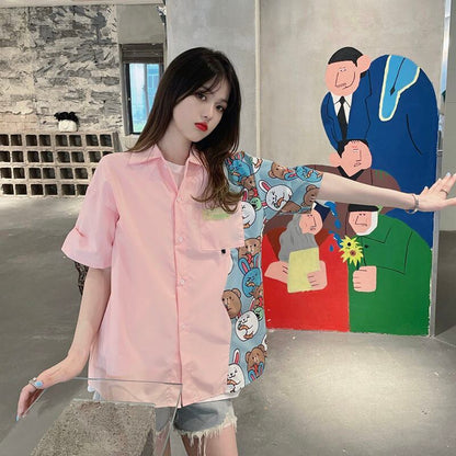 海外トレンド カジュアル 好感度UP 全3色 半袖 Tシャツ ＜F-12162＞