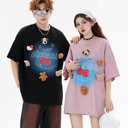 数量限定 ファッション アクティブも綺麗も叶う ゆったり 男女兼用 全3色 半袖Tシャツ＜F-9066＞