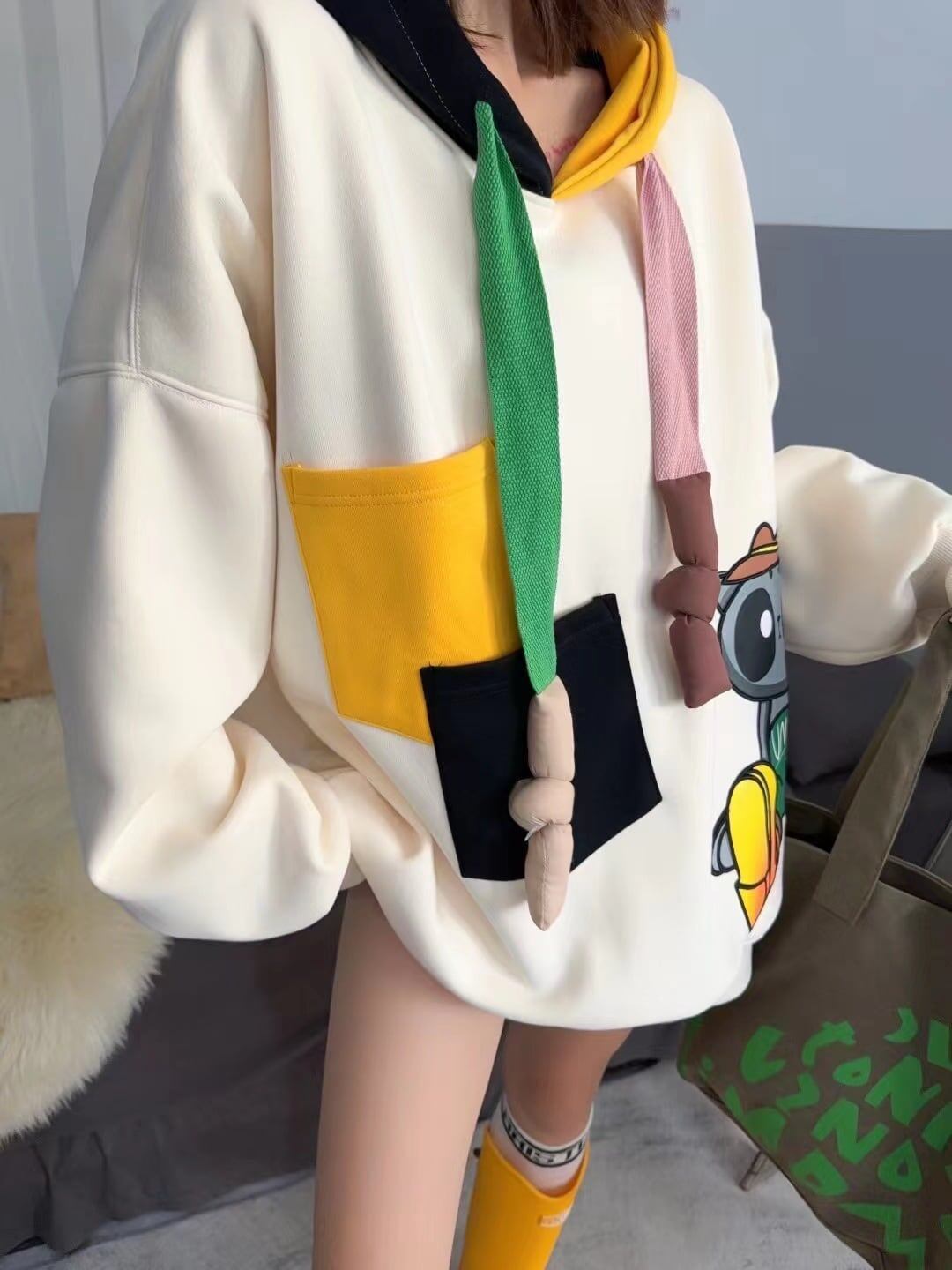 主役級   ポケット裏起毛オーバーサイズ